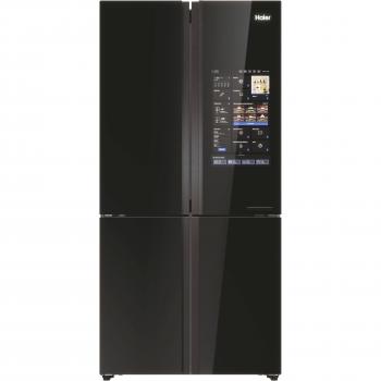 Frigorífico Americano Haier CUBE 90 Series 9 HCW9919ESGB con Big Touch Display, Multi Puerta, 586 L, E (A-G), Color Negro
