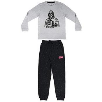 Artesania Cerda Pijama Largo Star Wars Conjuntos, Gris