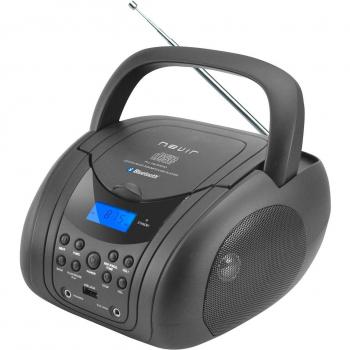 nvr-483 Negro Bluetooth Radio CD MP3 NEVIR