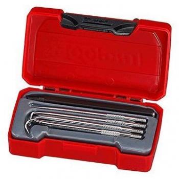 Juego de herramientas de gancho y punzón Teng Tools, 5 piezas (herramienta de gancho, punzón, herramientas dobladas a 45 y 90 grados)