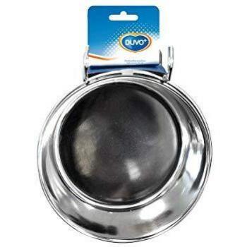 DUVO 7543103 Comedero Acero con Ganchos, 12 cm
