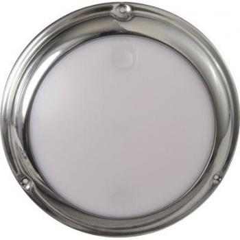 LUMITEC 101098 TOUCHDOME - DOME LIGHT - POLISHED SS FINISH - 2-COLOR WHITE/RED DIMMING
