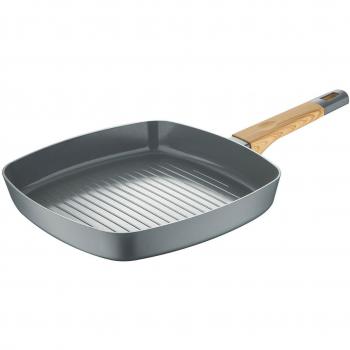 Sartén Asadora San Ignacio Earth Grey SG-6754 Gris Aluminio 28 x 28 cm