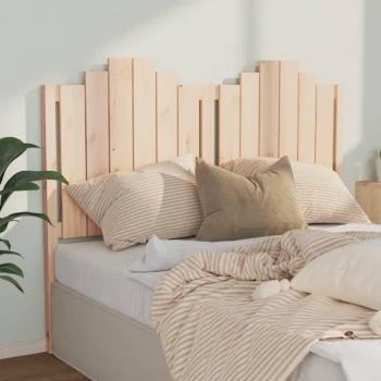 Cabecero de cama de madera maciza de pino 146x4x110 cm