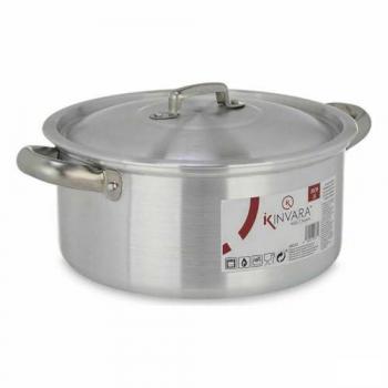 Cacerola Kinvara Con Tapa Plateado Aluminio 3 L (10 Unidades) Estándar