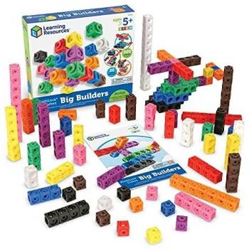 Learning Resources LER9291 Big Builders-MathLink Cubes