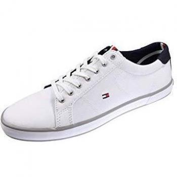 Tommy Hilfiger Fm0fm00596-100_42, Plimsolls Hombre, Blanco White, EU