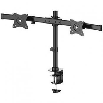 Neomounts by NewStar FPMA-DCB100DBLACK Soporte de Escritorio para Doble Monitor 10-27 VESA 100x100mm Carga Máxima 10Kg Color Negro