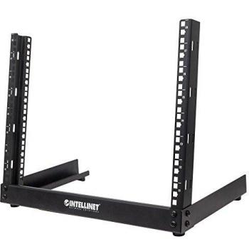 RACK ABIERTO 19 2 POSTES 12U INTELLINET ESCRITORIO ACERO SERVIDOR DESARMADO.