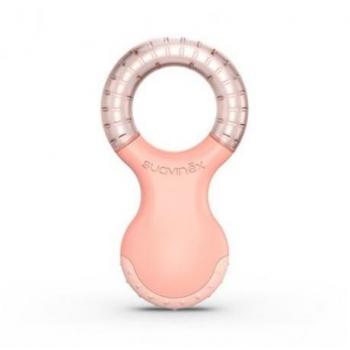 Mordedor de Bebé Refrigerante Suavinex, Anillo de Dentición Refrigerante, a partir de +4 Meses, con Relieves, Rosa