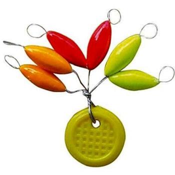 Asari - Multi Colour Floating Oval, Color Yellow, Talla L