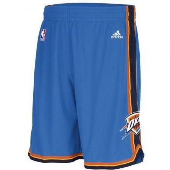 adidas Woven NBA Team Short - Pantalón corto para hombre, color azul / rojo / amarillo / blanco, talla M