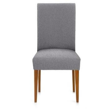 Funda elástica para silla con respaldo Pack 2 Gris Troya 50 x 55 cm