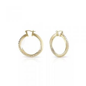 Pendientes de Acero para Mujer Guess Jube01489JWYGT-U - Diseño Hoops Don't Lie