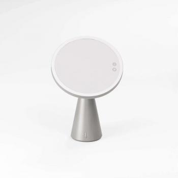 Espejo Cosmético LED con Altavoz Bluetooth y Espejo Auxiliar Plata Manillons Torrent