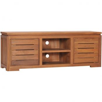 vidaXL TV Cabinet 110x30x40 cm Solid Teak Wood