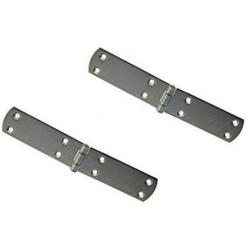 Gedotec francés Bisagras de la Caja - Acero Azul galvanizado, 180 x 35 mm