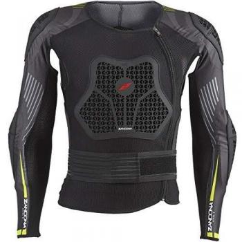 Zandona NetCube X6 Motorcycle Protective Jacket - Black/Fluorescent Yellow, Size M