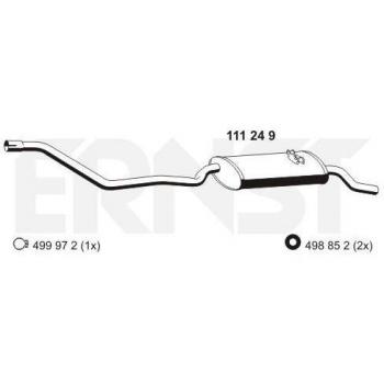 Silenciador trasero ERNST 111249 para Volkswagen Polo II 3/5 puertas y Coupe