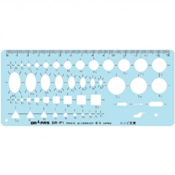 Plantilla pase Gong de tipo P combinaci?n gobernante P-1B Azul 31613