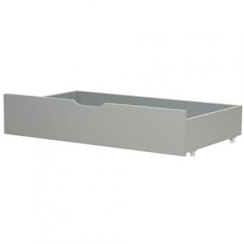 Set de 2 cajones de almacenamiento bajo la cama en madera de pino gris con ruedas