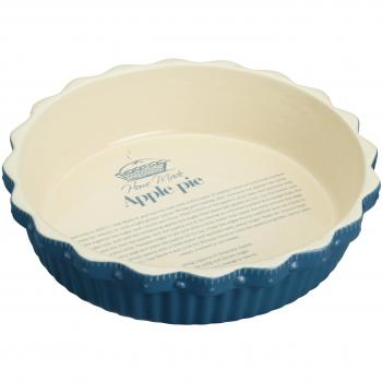 Kitchencraft Home Made Bol Redondo, Cerámica, Blanco, 26.7x26.7x6 cm