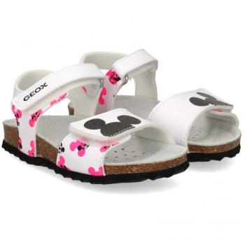 Geox Sandalias Chalki Blanco Niña, Chanclas Y Albarcas, Talla 23