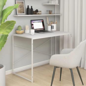 Escritorio de computadora blanco de 110x60x70 cm en aglomerado
