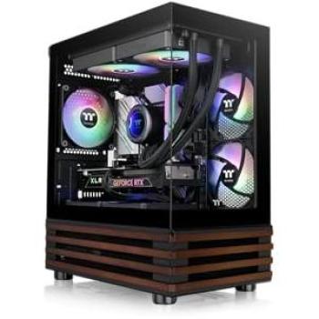 Torre Mini ATX Thermaltake View 170 WS ARGB Negra con Ventiladores ARGB y Vidrio Templado