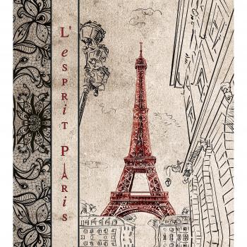 Exacompta LŽEsprit Paris - Álbum foto encuadernado con diseño Tour Eiffel, 29 x 32 cm, color
