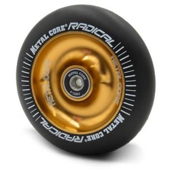 Rueda de Scooter Freestyle Metal Core 100 mm con núcleo dorado y goma negra
