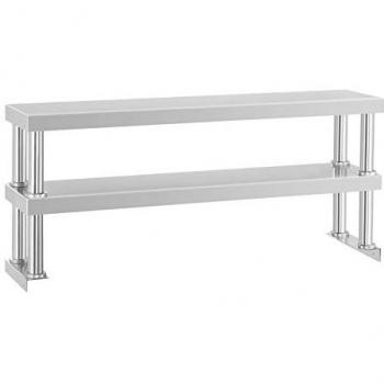 Estantería de acero para mesa - 120 cm - 2 estantes - Capacidad máxima 15 kg por estante