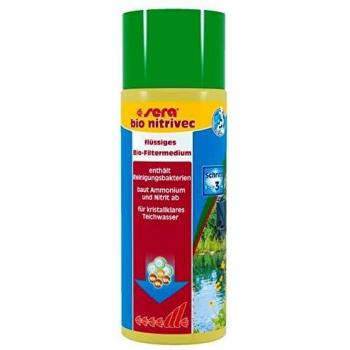 Sera Pond Bio Nitrivec, Acondicionador de Agua para Acuarios y Estanques, 500 ml