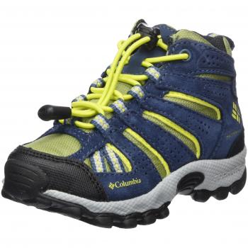 Columbia Childrens North Plains Mid Waterproof, Botas de Senderismo para Niños, Azul