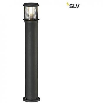 Lámpara de pie exterior SLV OTOS GLAS, antracita, E27, máxima 15W, IP43