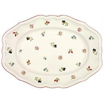 Villeroy & Boch 1023952920 Petite Fleur Serving Plate, 37 cm, Premium Porcelain, White/Colourful
