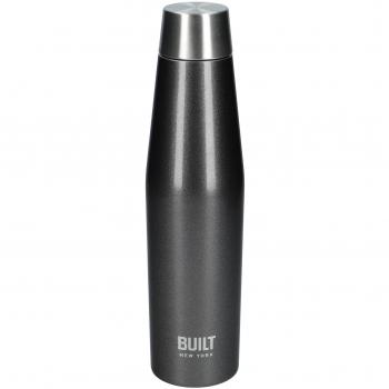 Botella de Agua a Prueba de Fugas de Acero Inoxidable, 540 ml, Doble Pared, Antracita - BUILT New York
