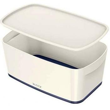 Leitz Caja de Almacenamiento con Tapa, 5 litros, Impermeable, Blanco