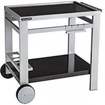 Cook'in Garden Media M Outdoor Plancha Cart - Gray and Black, 80CM Metal Sideboard