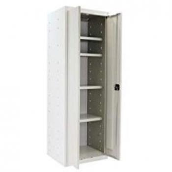 Armario Metálico DIY 2 Puertas y 4 Baldas Interiores Gris 1800x600x500 mm