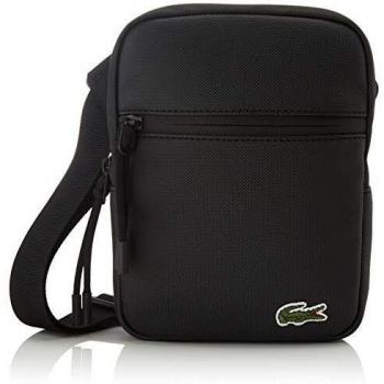 Lacoste Flat Crossover Bag Black 15.2x20.3x2.5cm