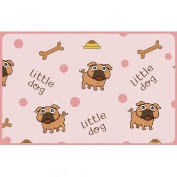 Alfombra de vinilo impermeable para mascotas, perro pequeño 32x50 cm