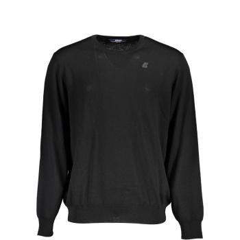 K-Way Sebastien Merino Regular Wool Sweater - Black - Size: XXL - Male