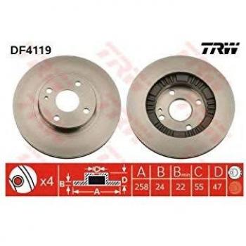 TRW DF4119 Brake Disc