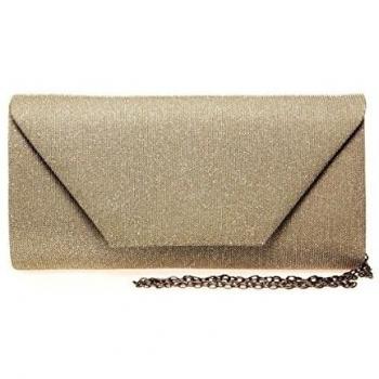 La Modeuse - Cartera de mano para mujer gris talla única