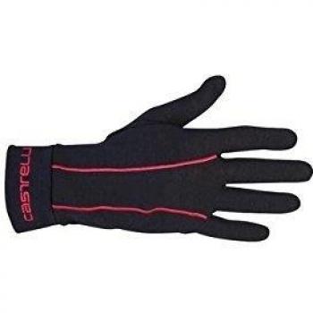 Castelli - Liner Glove, color black/red, talla L