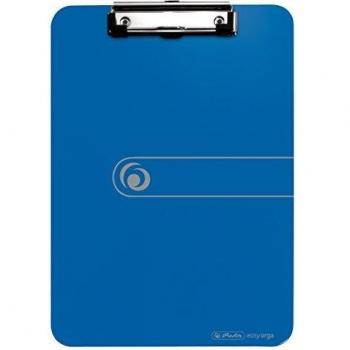 Carpeta con Pinza Portabloques Herlitz A4 de Plástico y Poliestireno en Color Azul