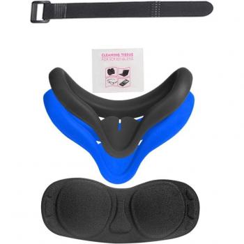 Mascarilla de Silicona Blanda Unisex para Oculus Quest 2, Almohadilla Antisudor, Bloqueo de Luz y Antifugas