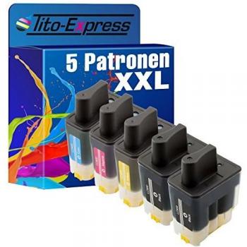 platinumserie – Juego de 5 cartuchos de tinta XXL compatible con Brother LC900 DCP-115 C MFC-820CW MFC-4450 830, de 210 MFC 215 MFC- 422