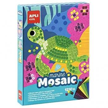 APLI Kids- EVA Marino Mosaico de Goma, Multicolor